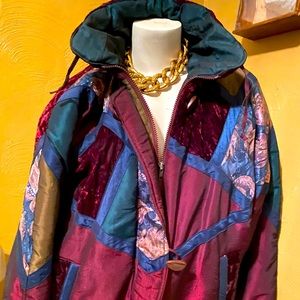 Vintage Patchwork Bomber